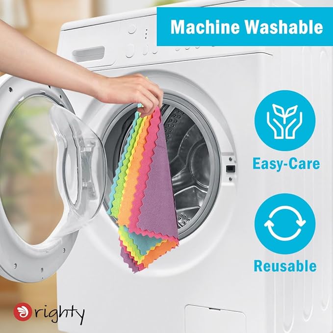 Orighty Microfiber Cleaning Cloths,50 Pack Microfiber Towels Bulk, Ultra-Soft & Absorbent Cleaning Rags, Reusable Lint Free Cloths for Car Care, House, Kitchen, 12x11 Inch