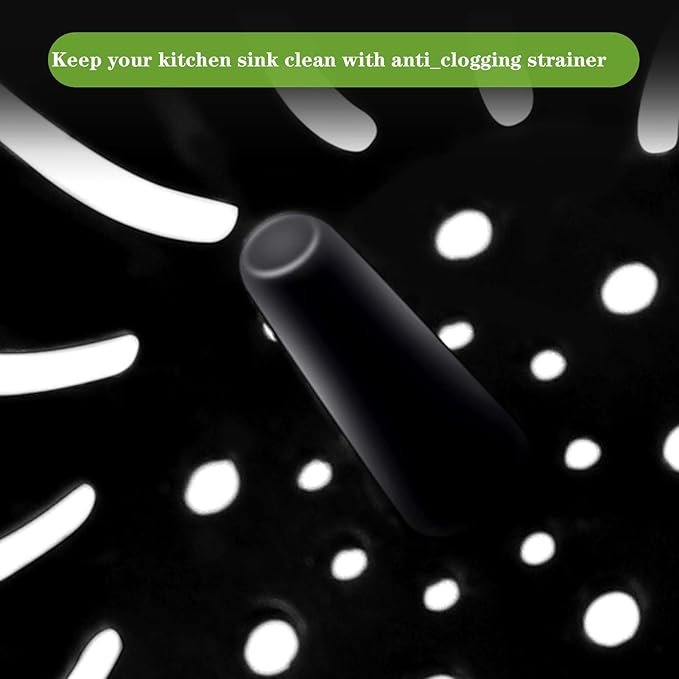 2 Pcs Kitchen Sink Strainer, Upgraded Silicone Sink Drain Strainer for Most Kitchen Sink Drain Basket 4.5" Diameter