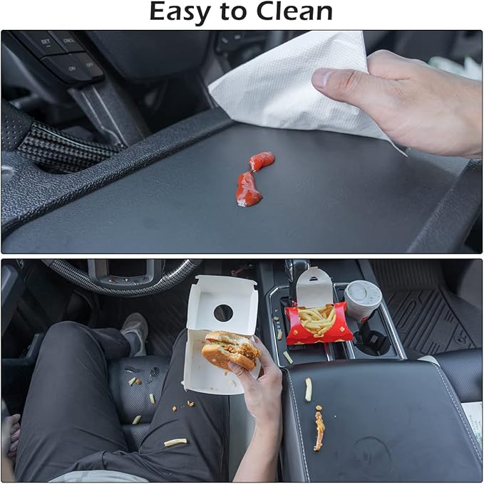 2 in 1 Automotive Car Steering Wheel Tray for Ford F150 F250 F350 Transit Ranger Bronco Explorer Fusion Mustang Truck Accessories 2004-2025,for Laptop, Tablet, iPad Or Notebook Car Travel Table