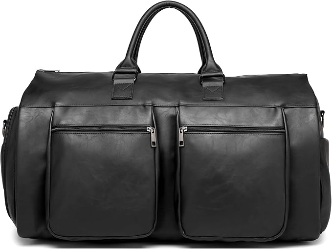 seyfocnia Convertible Travel Garment Bag, Carry-on Garment Duffel Bag for Men Women - 2-in-1 Hanging Suitcase Suit Business Travel Bag