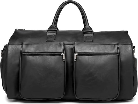 seyfocnia Convertible Travel Garment Bag, Carry-on Garment Duffel Bag for Men Women - 2-in-1 Hanging Suitcase Suit Business Travel Bag