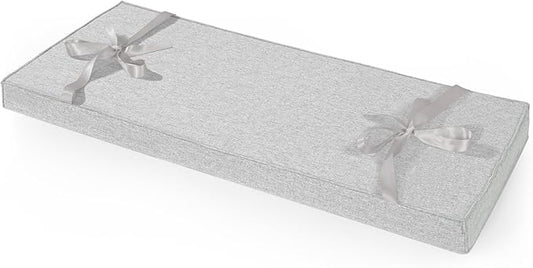 ROFIELTY Bench Cushion 39 inch, Durable Bench Cushions for Indoor Furniture, Non-Slip Window Seat Cushions Indoor, Personalized Custom Bench Cushion (Light Gray, 39x15x2)