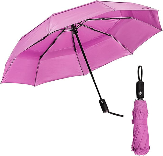 Mr. Pen- Windproof Travel Umbrella, Small Water-Resistant Automatic Folding Umbrella for Rain and Sun, Light, Compact and Portable for Women & Men, Fits Car & Backpack