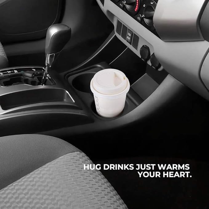 JOYTUTUS Door Cup Holder Insert Compatible with 2005-2017 Tacoma, Durable Car Cup Holder OE Replacement Accessories 66991-04012 66992-04012