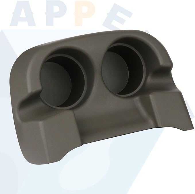 Center Console Cup Holder Dark Parchment Compatible with 1999-2007 Ford F250 F350 F450 F550 Super Duty Truck, 2000-2005 Ford Excursion Replaces 1C3Z-3613562-AAA