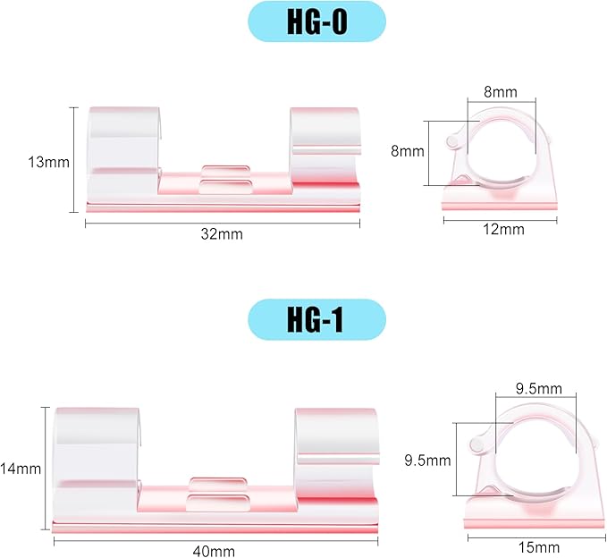 XHF 35pcs Large Self Adhesive Cable Clips Clear,Wire Clips Cable Management Wire Organizer Cord Holder for Under Desk, Car, Wall, TV PC Ethernet Cable