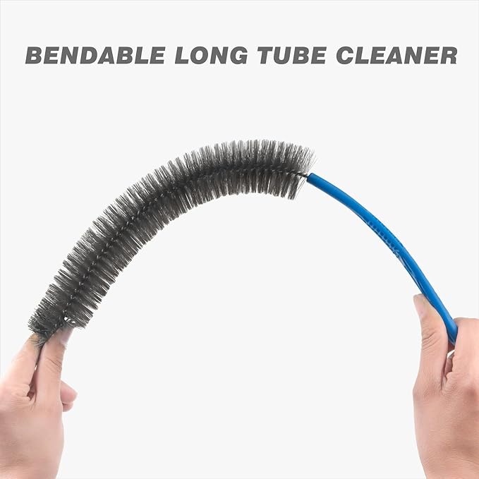 Drain Brush and Drain Snake Cleaner Tools Set, Flexible Drain Hair Remover Tool with Long Pipe Drain Cleaning Brush Drain Clog Remover for Home Sink Overflow