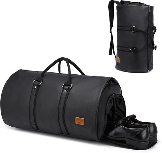seyfocnia Convertible Travel Garment Bag, Carry-on Garment Duffel Bag for Men Women - 2-in-1 Hanging Suitcase Suit Business Travel Bag
