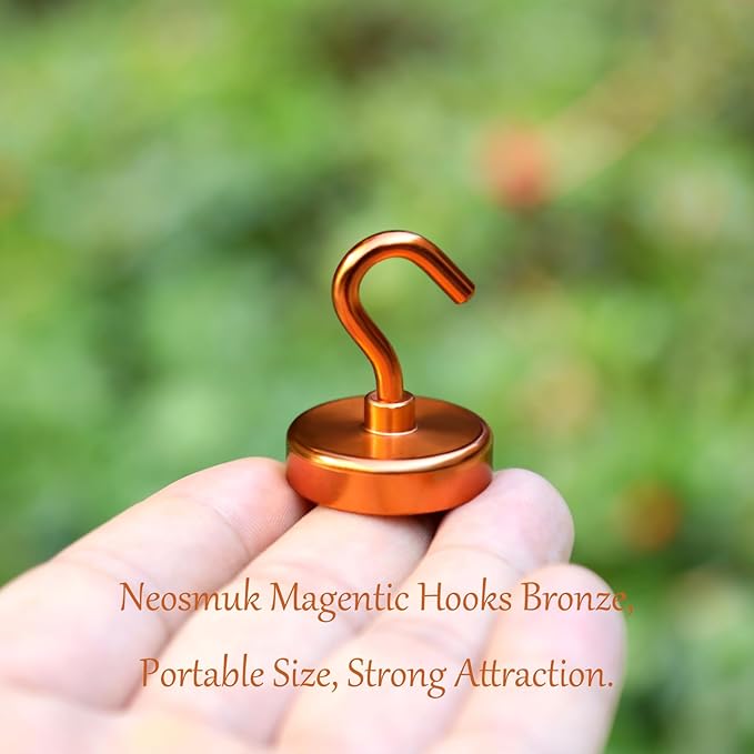 Neosmuk Magnetic Hooks, Cruise Ship Essentials, 26#,Bronze