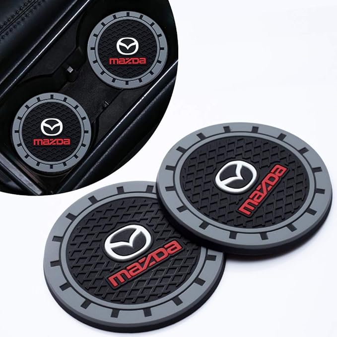 Cup Holder Insert Coaster Fit Mazda M2 M3 M5 M6 MX5 RX7 RX8 A8 CX9 MX6 R3 CX-5 CX-7 CX-8,Anti Slip Car Cup Coaster Interior Accessories