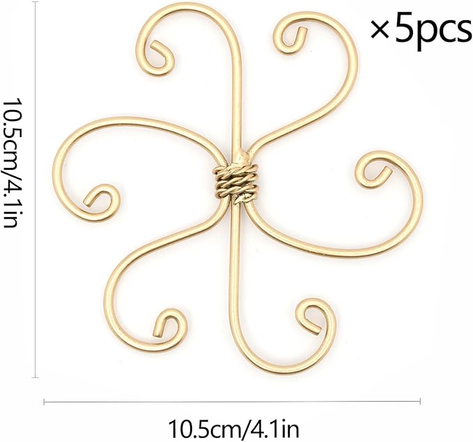 5PCS Monstera Plant Support System 4.1IN - Durable Hook Stem Supports for Healthy Growth, Stabilizer for Leaves and Turtle Shells, Easy-to-Use Indoor Plant Care, Ideal Present for Plant Lovers