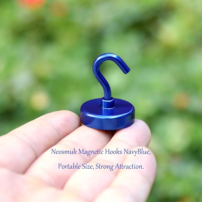 Neosmuk Magnetic Hooks, Cruise Ship Essentials, 26#,Navyblue
