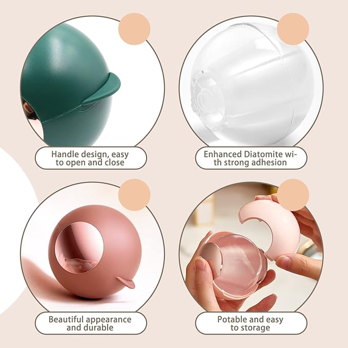 Reusable Lint Roller for Pet Hair, Washable Lint Remover for Clothes, Portable Pet Hair Remover for Travel Household (Pink)