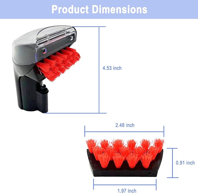 1400B Little Green 3" Tough Stain Brush Tool Replacement for Bissell Little-Green Upright &Portable Carpet Cleaners for 1400B 4075 1425 3860 1400W 1400 3353 1844 2290A Series,Black,1+2 brushes