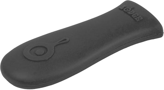 Lodge Silicone Hot Handle Holder - Heat-Resistant Cast Iron Skillet Handle Cover for Pans 9 Inches & Larger - Dishwasher-Friendly Silicone Hot Grip Sleeve - Reusable Skillet Accessory - Black