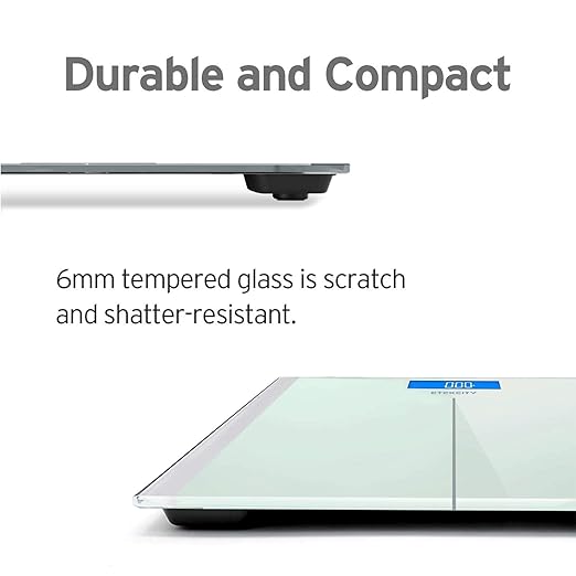 Etekcity Scale for Body Weight, Bathroom Digital Electric Scale for People, Measures Weight up to 400 lbs, White