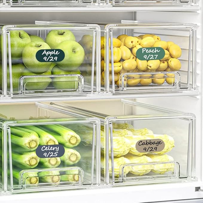 180Pcs Removable Labels for Jars Waterproof Self Adhesive Kitchen Label Stickers for Food Storage Containers, Home and Pantry Organization,2 Marker Pens Included