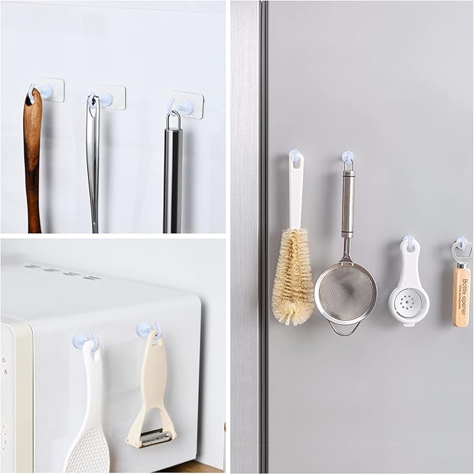 E BAVITE Magnetic Hooks, 30lbs+ 2026 Cruise Cabin Ship Essentials Magnet Hook Heavy Duty Strong Magnets Refrigerator Fridge Hanging for Classroom Beach Vacation Kitchen Grills Home 20 Pack (White)