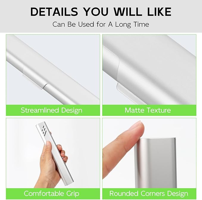 Travel Toothbrush Case, 2Pack Portable Toothbrush Holders, Durable Aluminum Toothbrush Storage Box, Small Breathable Manual Toothbrush Container for Traveling, Camping, Business Trip - Sliver