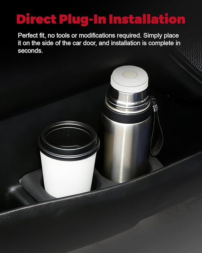 2 Pack Cup Holders Compatible with Ram 1500 2019 2020 2021 2022 2023 2024 2025 2026 Replace 5YK46TX7AC 5YK47TX7AC (Left+Right)