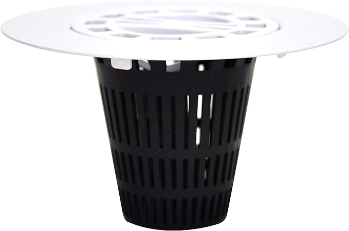 DANCO Hair Catcher for Stand-Alone Shower Drain Cover | 3-inch Shower Drain Openings | Strainer Snare | White (10533) (Pack of 2)