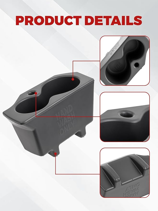 Cup Holder Left and Right Replacement for Ram 1500 2500 3500 4500 5500 2013 2014 2015 2016 2017 2018 2019 2020 5NN24XXXAA 1LD23XXXAA