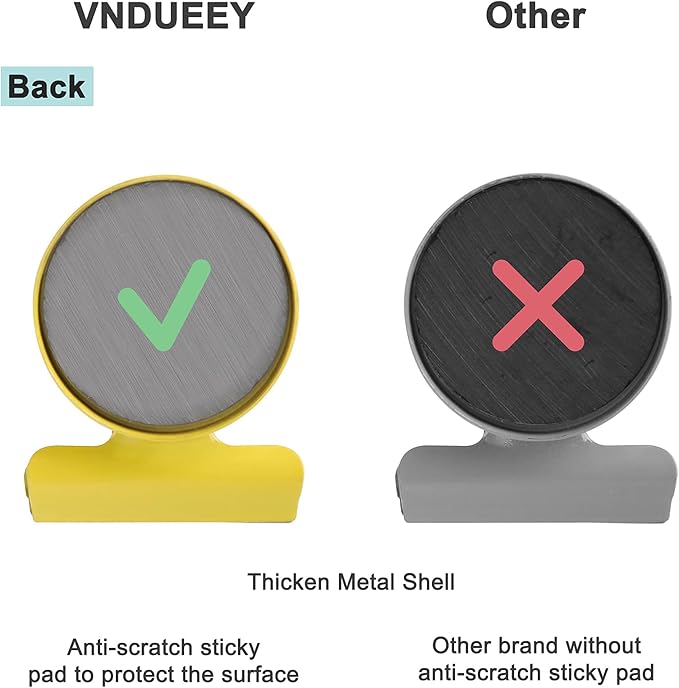 VNDUEEY 20 Pack Multicolor Magnetic Clips Fridge Magnets Refrigerator Magnets, Magnet Clips Whiteboard Magnets, Magnetic Paper Clips for Home, School, Office, Locker