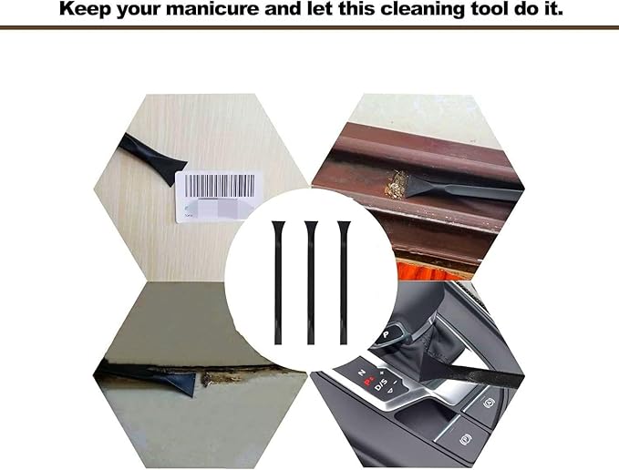 Tpyx Scraper Small Plastic Scraper Tool, Multi-Purpose Scraper Non-Scratch Cleaning Tool, Used in Narrow Spaces and Gaps, Perfect for Removing Oil stains, Labels, Food, Dirt, Paint, Etc. (3pcs)