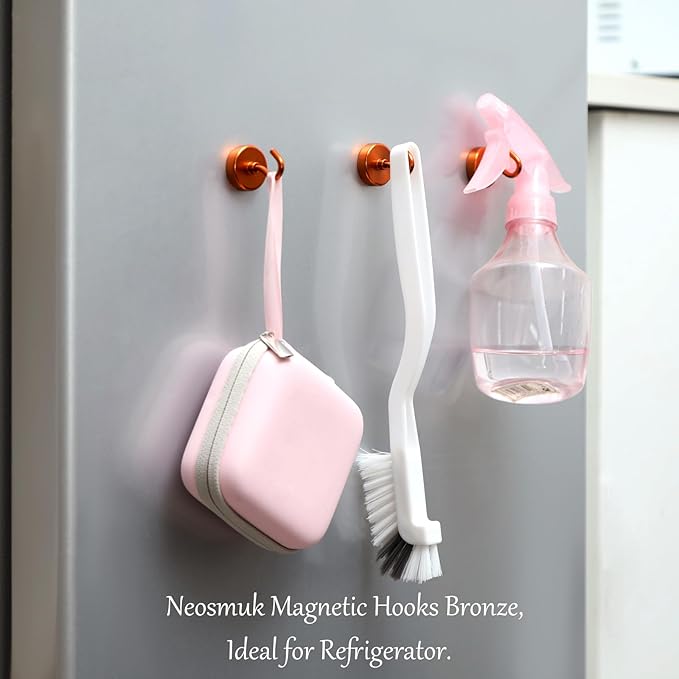 Neosmuk Magnetic Hooks, Cruise Ship Essentials, 26#,Bronze