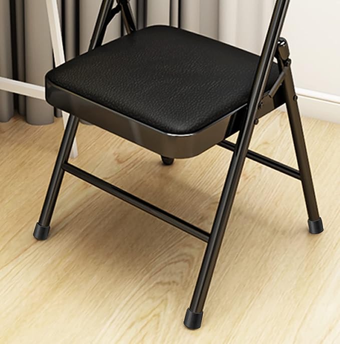 Piutouyar Round PVC Rubber Furniture Covers, 38mm / 1.5 Inches Table Chair Leg Tip Protectors, Non-Slip End Cap for Protect Surfaces, Black (16Pcs)