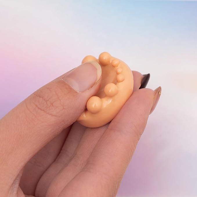 9pcs Worry Stones for Adults - 12-Node Tactile Therapy Sensory Fidget Toys, Portable Travel Anxiety Relief Stone for Home Office & Outdoor Stress Management