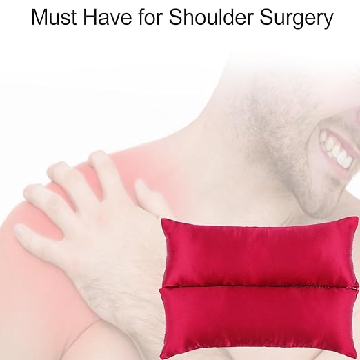 Satin Neck Pad Strap Cushion for Arm Sling Pillow Comfort Support Padding Rotator Cuff Replacemet Surgery Elbow Brace Carry Padded Cover Broken Wrist Hand Injury, Burgundy