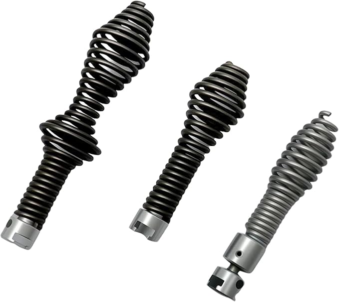 10 Pcs Drain Snake Drill Attachment Set - Drain Auger Cutter Kit Compatible with RIDGID K-400, C-4, C-6, C-7, C-8 & C-9 Drain Machines - Fits 5/8" Cable Heads, Heavy-Duty Drain Cleaning Tips