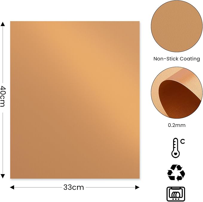 Dailyart Copper Grill Mats for Outdoor Grill, Set of 5 BBQ Grilling Mats for Outdoor Reusable & Easy to Clean & Non-Stick Copper Grill Sheets - Barbecue Grill Accessories for Gas, Charcoal, Electric