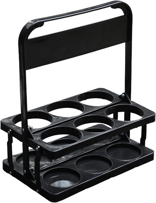6 Cup Drink Carrier with Handle, Portable Cup Carriers for Drinks, Drink Carrier for Delivery, Coffee Carrier, Drink Caddy Portable Drink Carrier, Beverage Drink holder, Reusable, Black