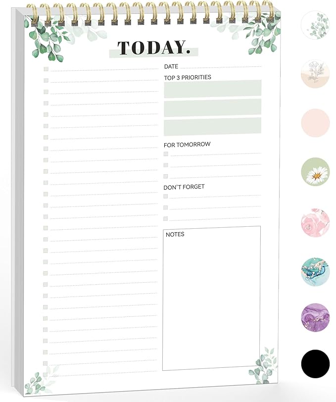 Forvencer To Do List Notepad with 52 Sheets (6.5 x9.8), To Do List Notebook for Work, Undated Daily Planner Organizer for Tasks Checklist & Goal Planning, To Do List Perfect for Office, School