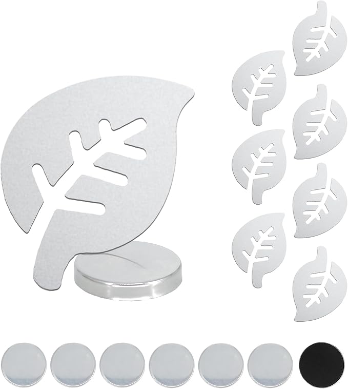 8-Pack Stainless Steel Tablecloth Weights Clips, Leaf-Shaped Metal Pendants for Outdoor & Indoor Dining Tables