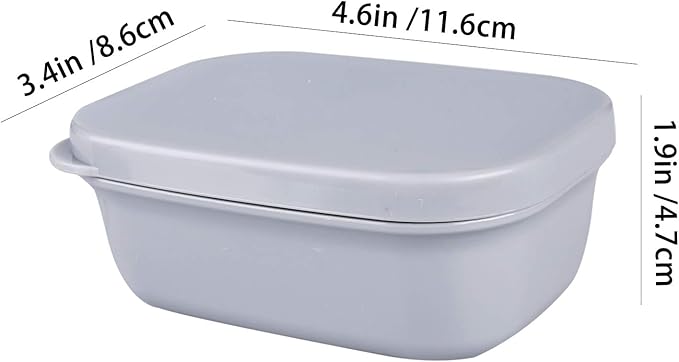 4Pcs Travel Soap Container - Portable Soap Box, Leakproof Soap Case, Plastic Soap Bar Holder - Camping, Bathroom Shower Gym Hiking Traveling