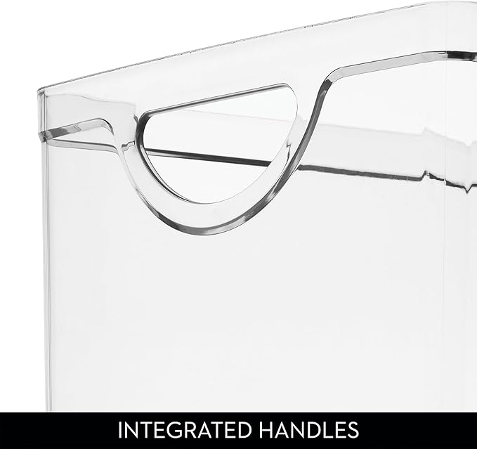 iDesign Stackable Clear Plastic Extra Long Storage Bin, Organizer for Kitchen Cabinet or Pantry