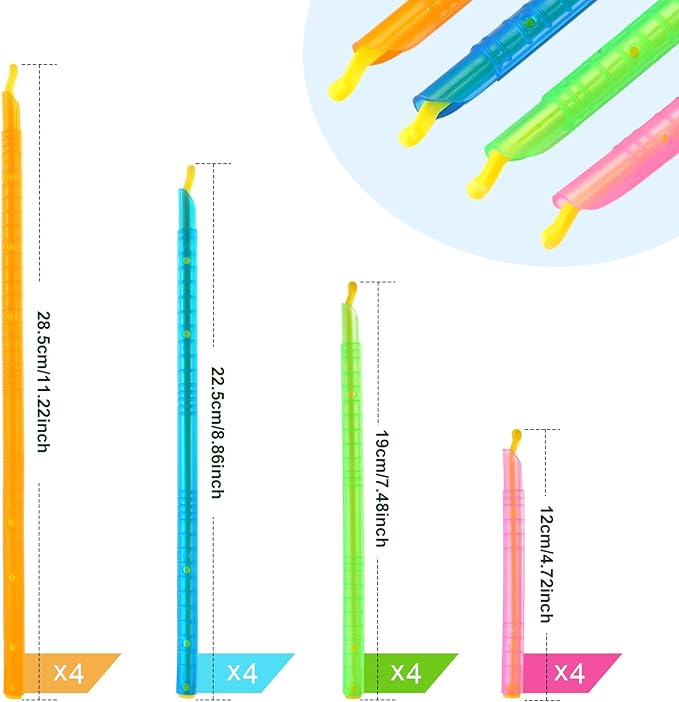 Food Sealing Sticks, Bag Clips 16 Pcs Reusable Bag Sealer Sticks Used For Sealing Various Sealable Snacks Cereal Foods Plastic Bag Sealers (S01-American style)