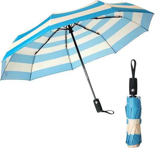 Mr. Pen- Windproof Travel Umbrella, Small Water-Resistant Automatic Folding Umbrella for Rain and Sun, Light, Compact and Portable for Women & Men, Fits Car & Backpack