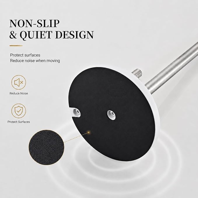 Matte Black Paper Towel Holder,Stainless Steel Paper Towel Holder for Kitchen Roll Organize, Standard or Jumbo-Sized Roll Paper, Countertop Roll Dispenser with Marble Base