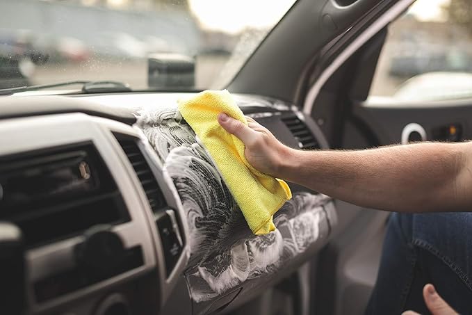 P & S PROFESSIONAL DETAIL PRODUCTS Xpress Interior Cleaner – Safe for Leather, Vinyl, Plastic & More, Removes Dirt, Grease & Oil, No Residue, Fresh Scent, No Dilution Needed - 16 Oz.