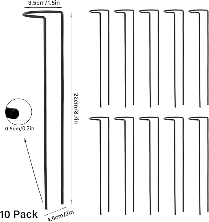 10 Pack Indoor Plant Support for Monstera Trellis Stakes and Stem Holder - Perfect for Small Indoor Plants, Desktop Gardens & Flower Shelf Use, Easy to Set Up and Efficient Support