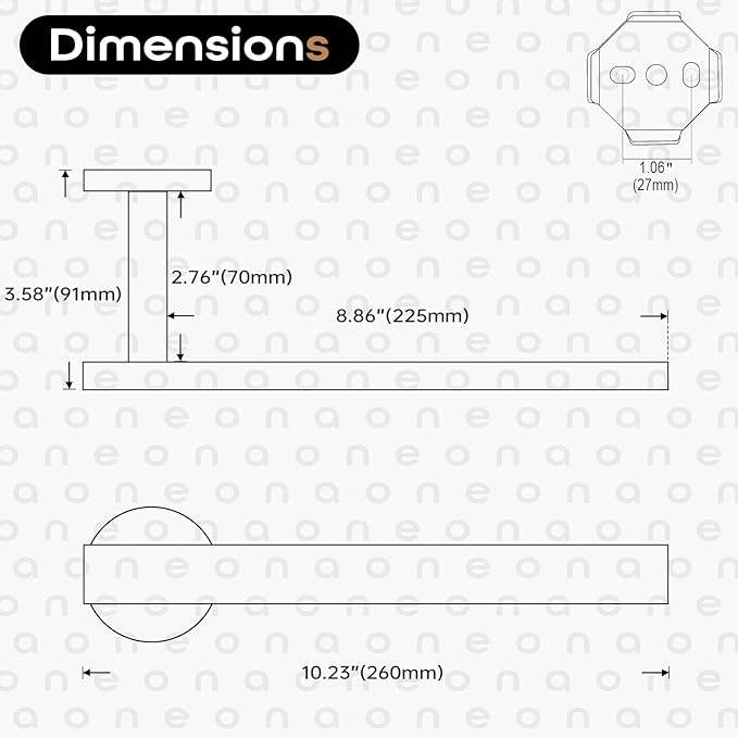 AONEON Bath Towel Rings Bathroom Towel Holder Modern Small Hand Towel Bars Stainless Steel Wall Mounted Oil Rubbed Bronze AN3001ORB