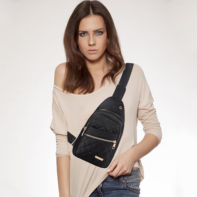 Banelu Small Sling Bag Crossbody Sling Backpack for Women Trendy, Small Fanny Pack Cross Body Bag Hiking Traveling Backpack