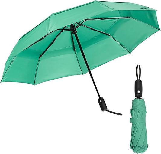 Mr. Pen- Windproof Travel Umbrella, Small Water-Resistant Automatic Folding Umbrella for Rain and Sun, Light, Compact and Portable for Women & Men, Fits Car & Backpack