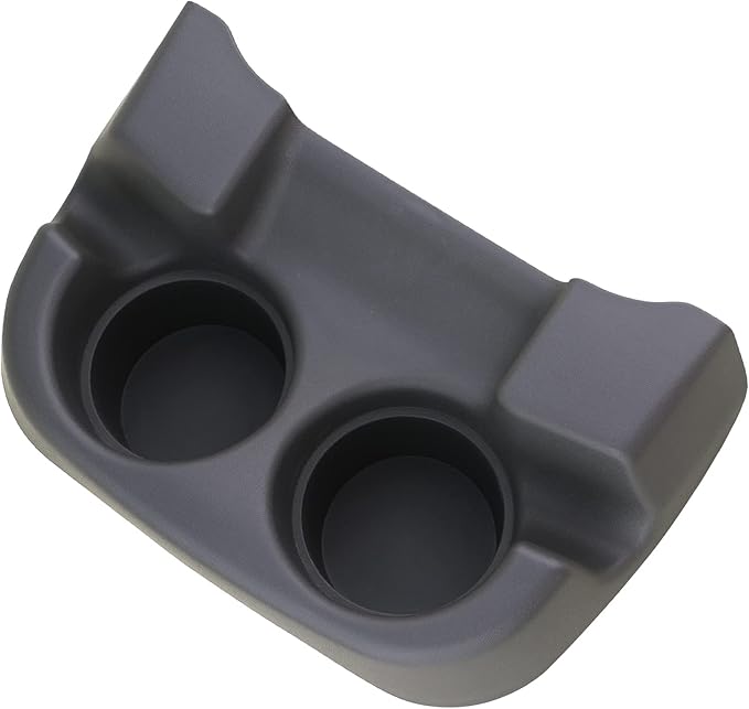 Center Console Cup Holder Dark Flint Compatible with 1999-2007 Ford F250 F350 F450 F550 Super Duty Truck, 2000-2005 Ford Excursion Replaces 2C3Z-3613562-AAA