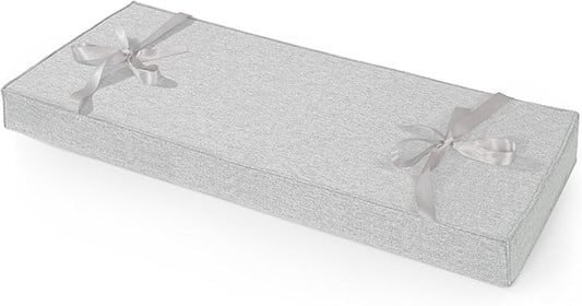 ROFIELTY Bench Cushion 39 inch, Durable Bench Cushions for Indoor Furniture, Window Seat Cushions Indoor, Personalized Custom Bench Cushion (Light Gray, 39x11x3)