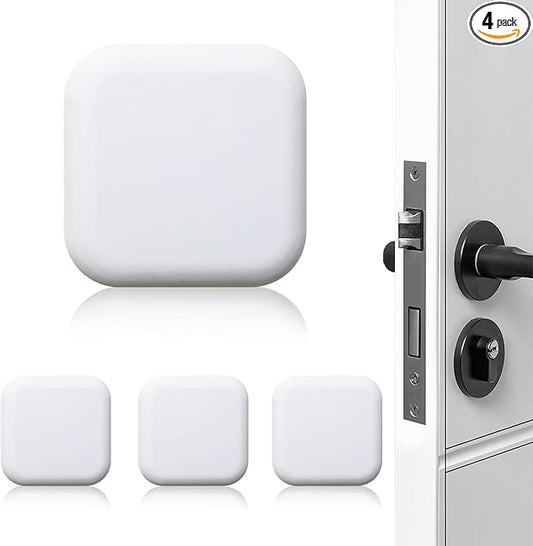 XoYoZo Door Stoppers Wall Protector Buffer Guard Doorknob Door Handle Bumper Self Adhesive Silencer Soft Rubber Crash Pad for Home Office